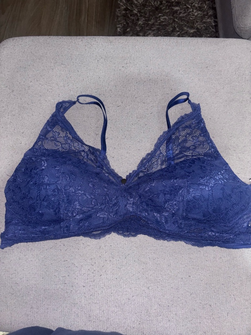 Pearl Lace Bralette - Royal Blue